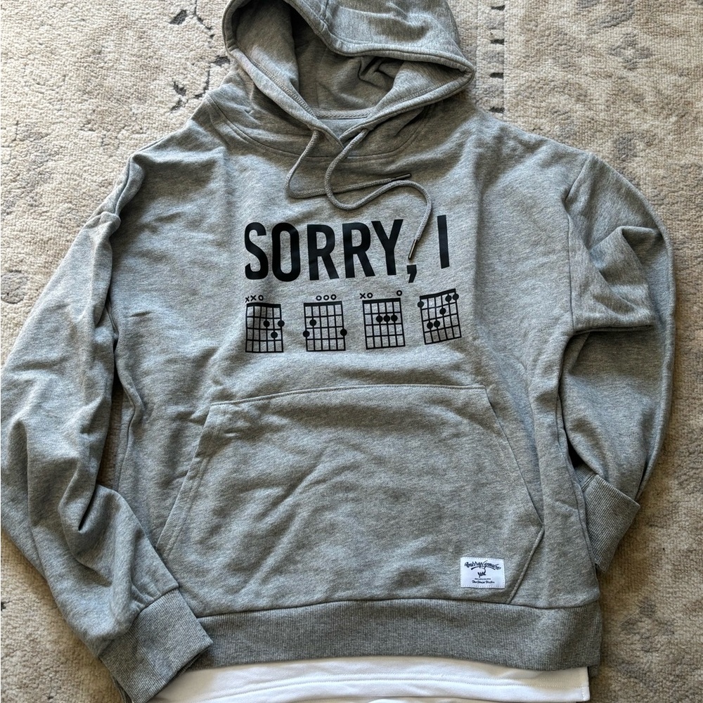 Guitarist hoodie ‘Sorry I DGAF’